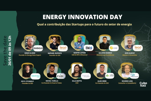 Energy Innovation Day: startups se unem no Cubo Itaú para discutir o futuro do setor energético