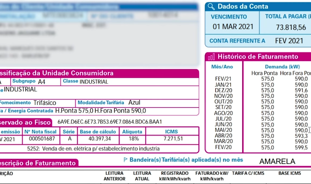 Você sabe o significado dos componentes da sua conta de luz ?